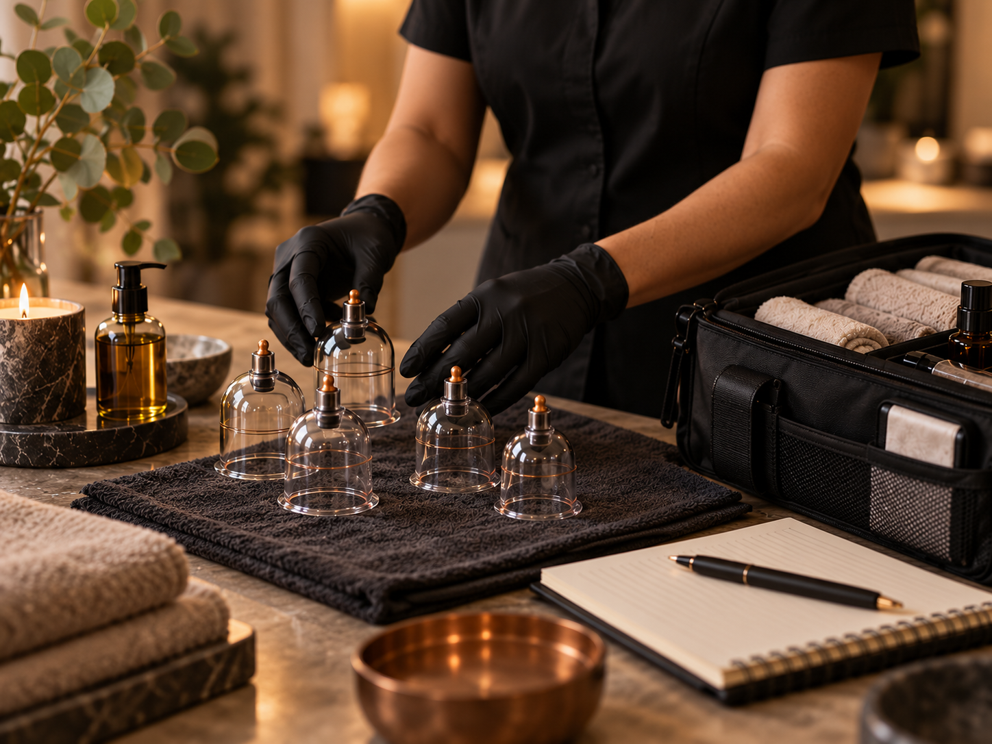 Thérapeute professionnel massage