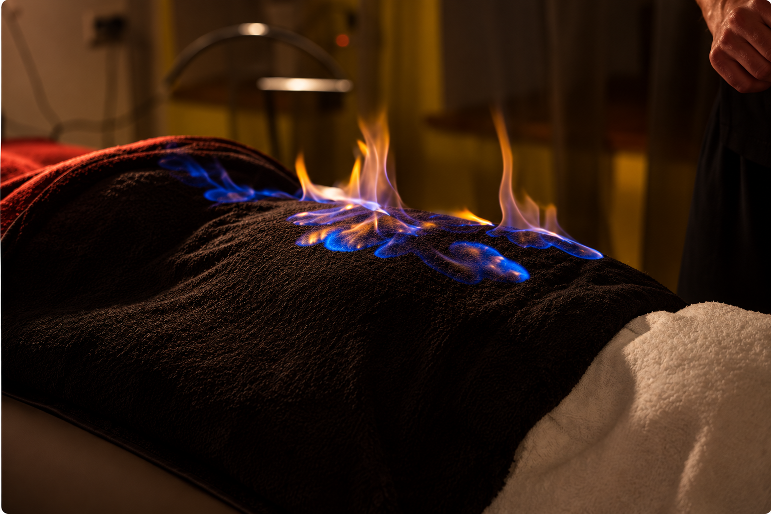 Massage hot towel